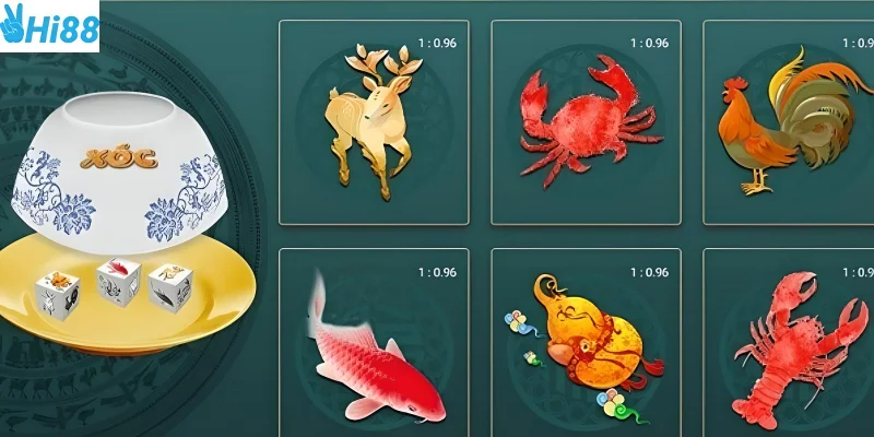Bầu cua tôm cá online game hấp dẫn tại Hi88