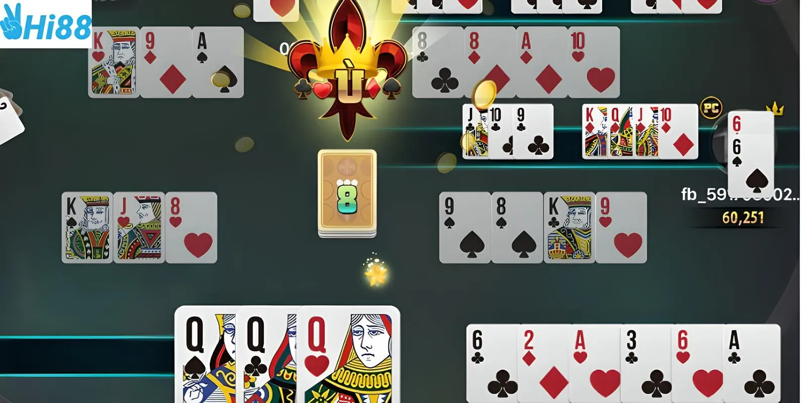 Chú ý đến cách xếp bài và đọc bài đối thủ để luôn thắng cược