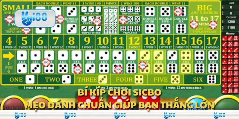 Bí kíp chơi Sicbo: Mẹo đánh chuẩn giúp bạn thắng lớn