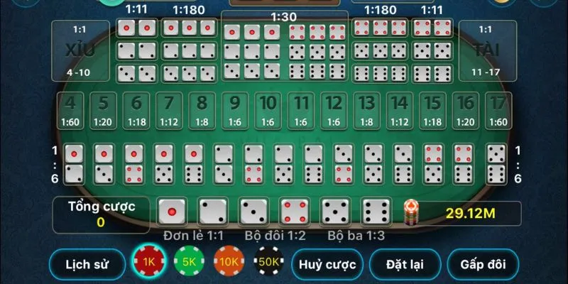 Các phiên bản sicbo thu hút nhiều người 